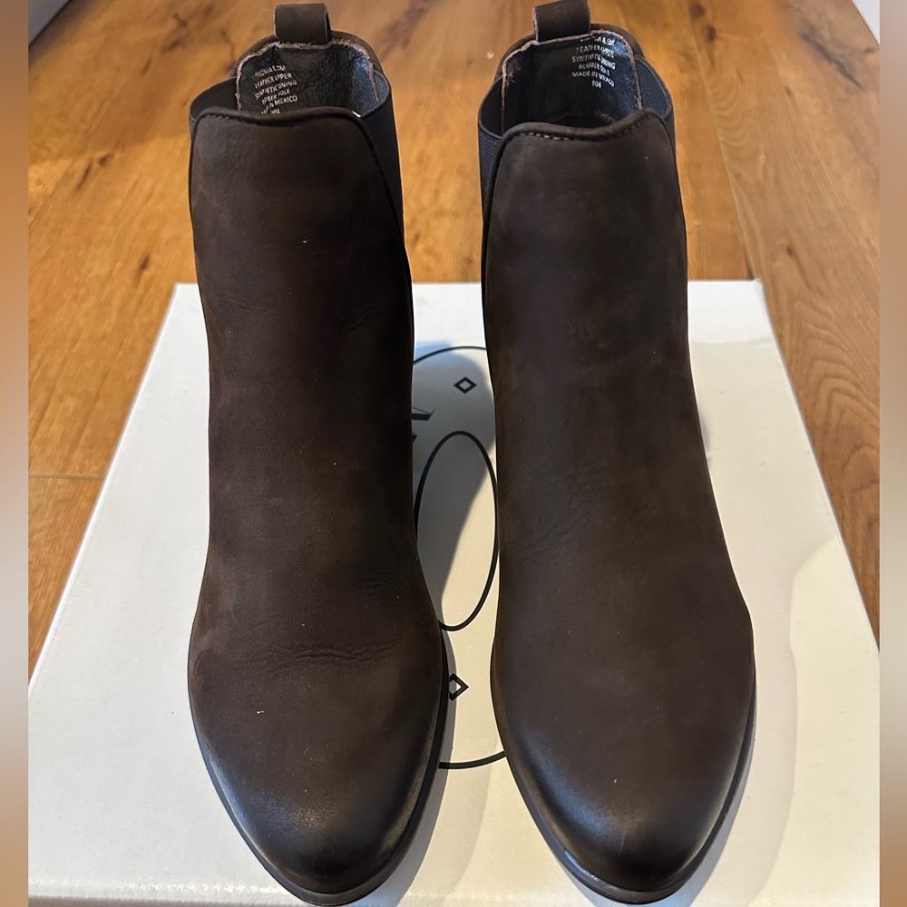 Steve Madden Dark Brown Neoma Ankle Booties